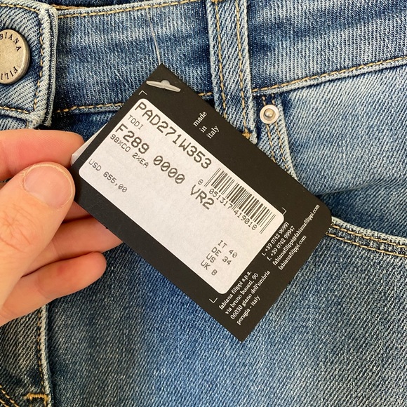 Fabiana Filippi • NWT Todi Stretch Cuff Mid-Rise Jeans - Picture 10 of 11
